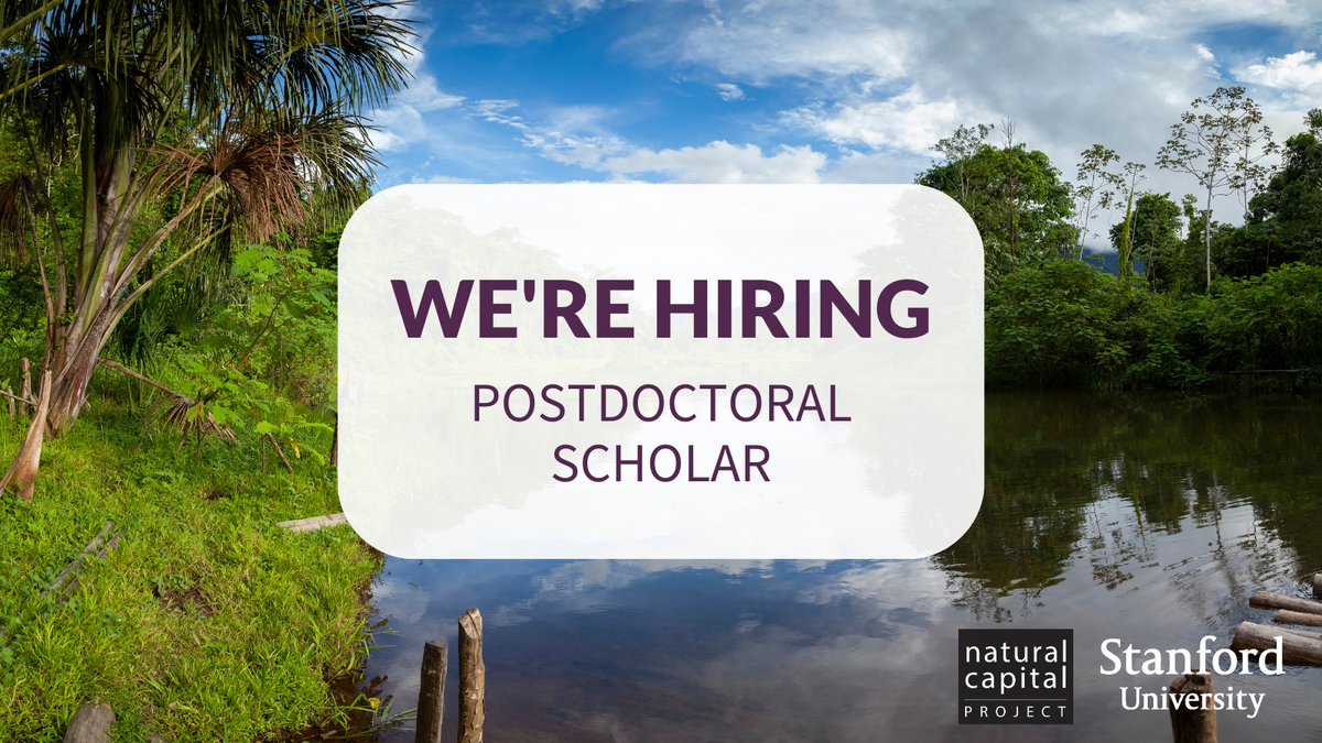 Natural Capital Project (@natcapproject) on Twitter photo We're hiring a #postdoc in #Ecology and Evolution of Infectious Diseases. Investigate the effects of land use change on vector-borne disease integrating field data from Madre de Dios, Peru.
🌱 Based <a href="/Stanford/">Stanford University</a>
🌱 Apply now: stanford.io/3qoK14n We're hiring a #postdoc in #Ecology and Evolution of Infectious Diseases. Investigate the effects of land use change on vector-borne disease integrating field data from Madre de Dios, Peru.
🌱 Based <a href="/Stanford/">Stanford University</a>
🌱 Apply now: stanford.io/3qoK14n