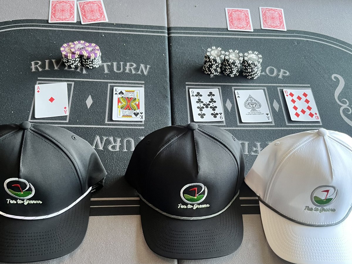 teetogreeneco's tweet photo. Whether you are on the course or at the table going all in, The Original Tee To Greene Hat is worth going all in on! 🎰
To order head on over to https://t.co/GSVO3qHfVQ https://t.co/jC2DyDbP10