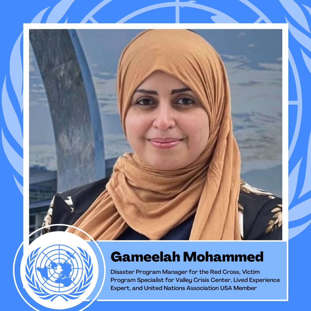 CFCDocumentary's tweet photo. Join @UNAUSA @UNODC for #WorldDayAgainstTrafficking July 30th
Panelist: Gameelah Mohammed, Disaster Manager for @RedCross, &amp; former Victims Specialist @ValleyCrisisCenter will discuss working against #humantrafficking with #LawEnforcement &amp; #community https://t.co/iqcHHZ16zz https://t.co/Vl2l6EaCYS