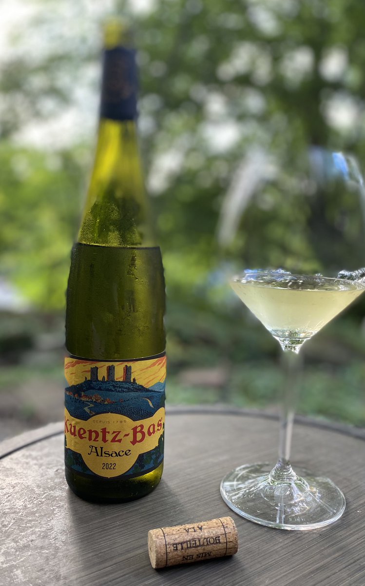 sferrell101's tweet photo. This Riesling from Alsace was imported from @KermitLynchWine and is the perfect cure for the Summer Heat! @madelineelectro 

#riesling #alsace #frenchwine #winefolly https://t.co/emo8C5yzrZ