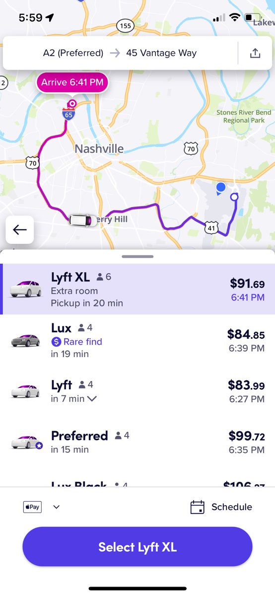 ronirox27's tweet photo. @HelpLyft  what is really going on in Nashville ? Why are the prices so high?!? https://t.co/b4oqa82egk