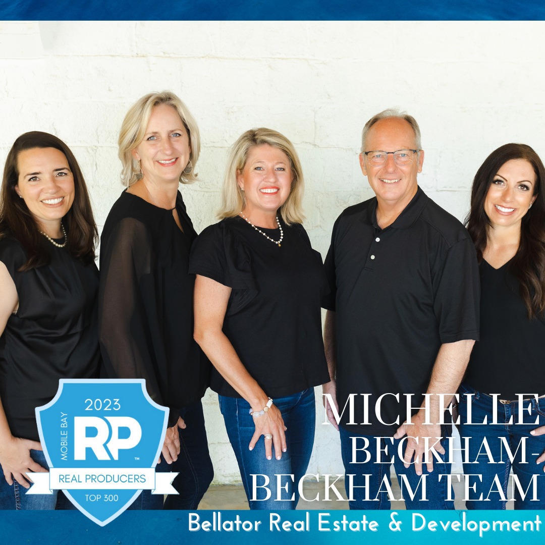 Congratulations to Michelle Beckham  Beckham Partners (Real Estate Team) - Bellator Real Estate for being on Mobile Bay Real Producers' list of Top 300 in Mobile and Baldwin County.