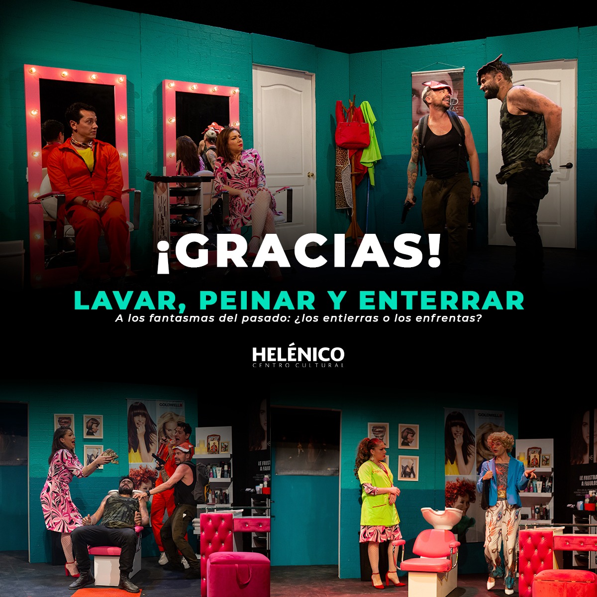 🫶🏽Gracias a todo el público, equipo de producción y staff que nos acompañó a la temporada de <a href="/LavarPeinarMx/">LAVAR, PEINAR Y ENTERRAR MX</a>, un placer recibirlos en el <a href="/Helenico/">Centro Cultural Helénico</a>.👏🏽💐