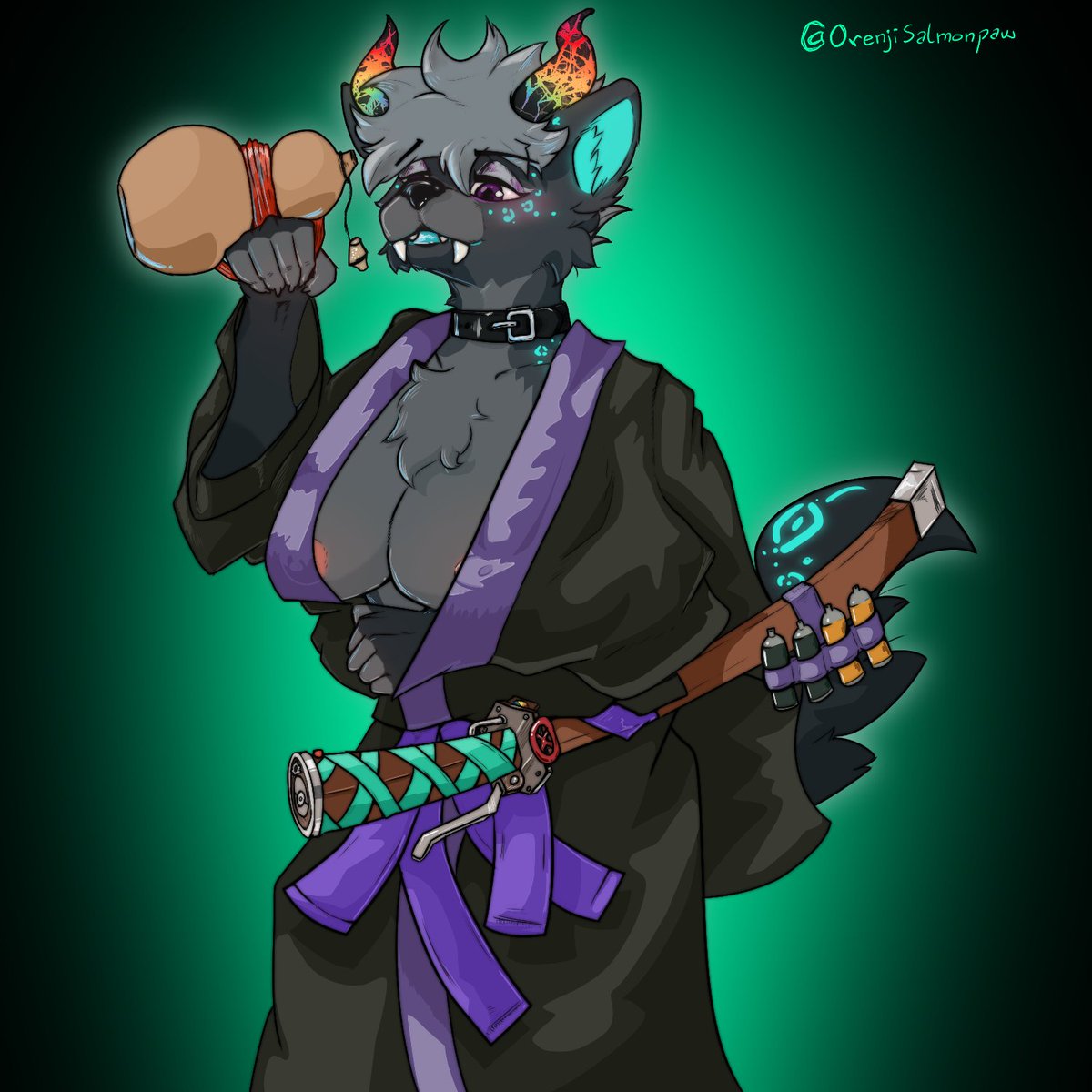 OrenjiSalmonPaw's tweet photo. Commission for Koga https://t.co/tvIEinUCQg