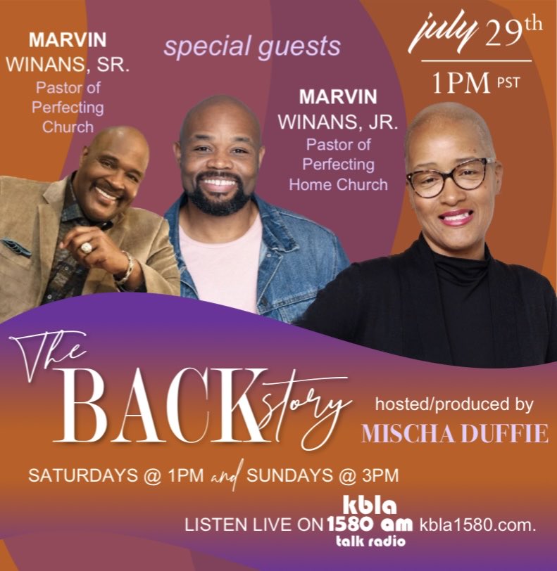 Every time I turn around God just keeps doing great things! Tune into my career conversation with Gospel Artists &amp; Pastors Marvin Winans, Sr. and Marvin Winans, Jr. tomorrow at 1pm PST on ⁦<a href="/kbla1580/">KBLA 1580 - on 🧵 @KBLA1580</a>⁩. Also Marvin Winans, III of ⁦⁦<a href="/AbbottElemABC/">Abbott Elementary</a>⁩ will join us.
