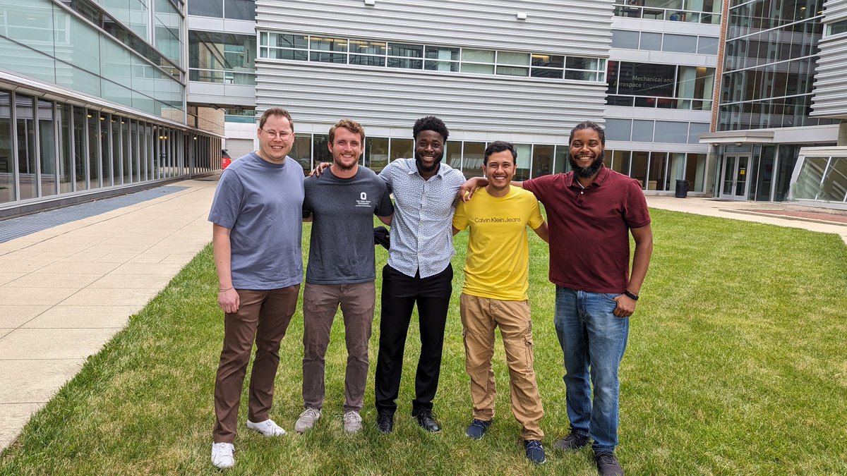 CalvinMStewart's tweet photo. I am very proud to share that SROP Scholar, Kojo Benefo (middle), has successfully completed his research project in the Materials at Extremes (MATX) Labs. He worked on speckle patterns for high temperature materials and built an YZ camera gantry system. Great work! #Science https://t.co/Hey97xNsd6