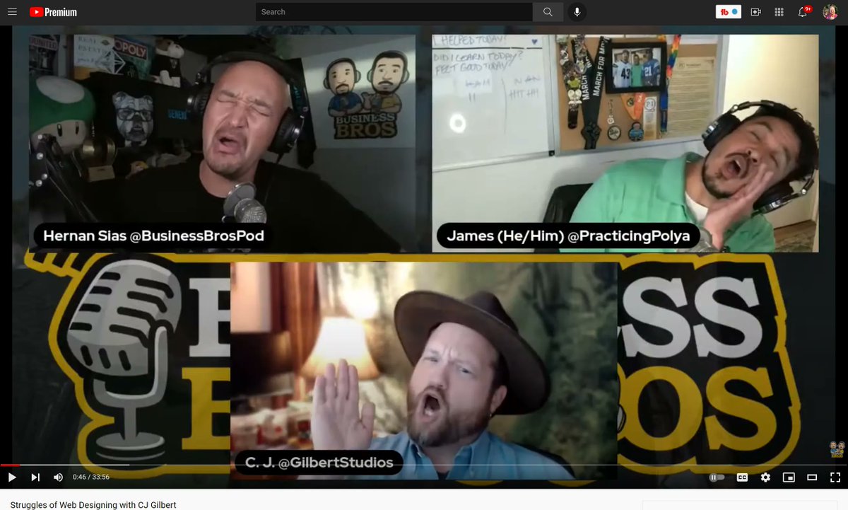 cjgilbertwebpro's tweet photo. I had a blast being on the @BusinessBrosPod #Podcast!
We talked about #websites, #smallbusiness , #marketing and the #struggles!
Catch the replay right here:
https://t.co/KXpfzXHCyE
#businesstips #business101 #workfromhomedads #sales
#sandiego #networking https://t.co/vtFqpk4q3F