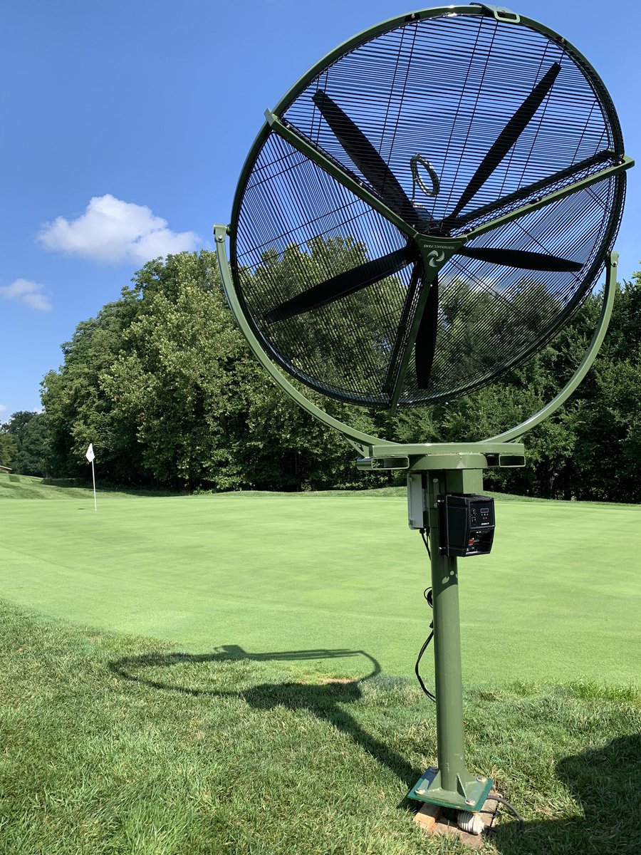 Mother Nature turned the blower on this week. Got our new Performance Fans going. Thanks to Barry and his team for coming out and checking in on us. #SAGC