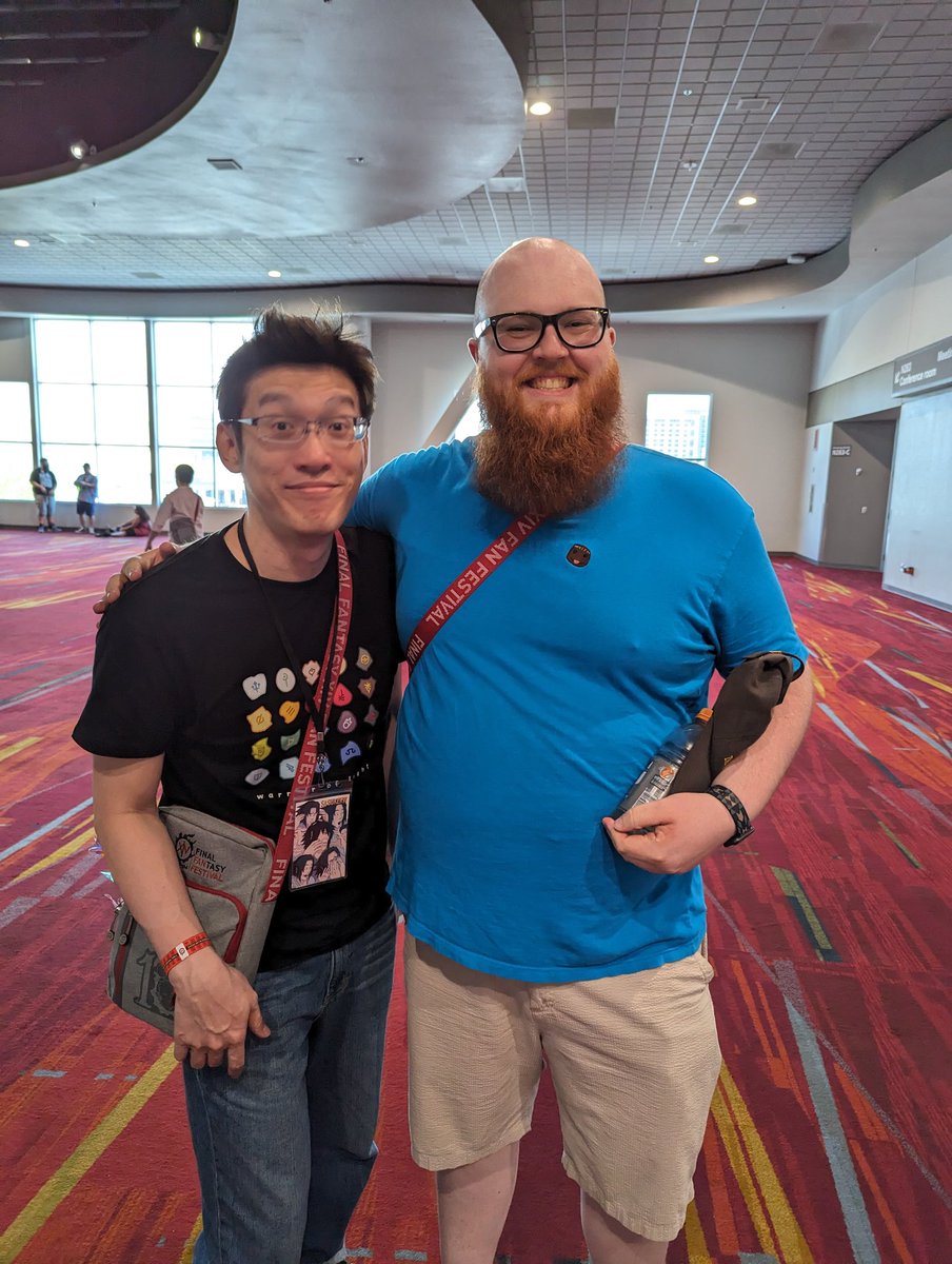 mattross_78's tweet photo. No kissies this time, next time though @ArtharsFF14 #FanFest2023 https://t.co/iArJWNhi6E