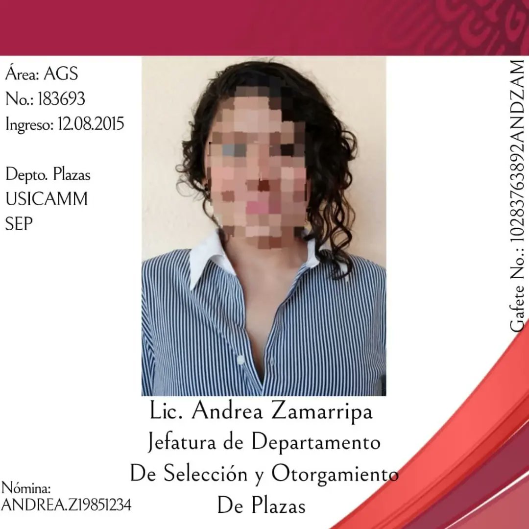 USICAMM_OFICIAL's tweet photo. #Precaución 

Maestras y maestros compartimos la denuncia realizada ante la FGR toda vez que una persona de supuesto nombre “Andrea Zamarripa” está ofreciendo venta de plazas en los estados de Aguascalientes y Zacatecas, así como zonas aledañas. Es importante mencionar, que dicha persona no forma parte de la USICAMM ni de las Unidades estatales.