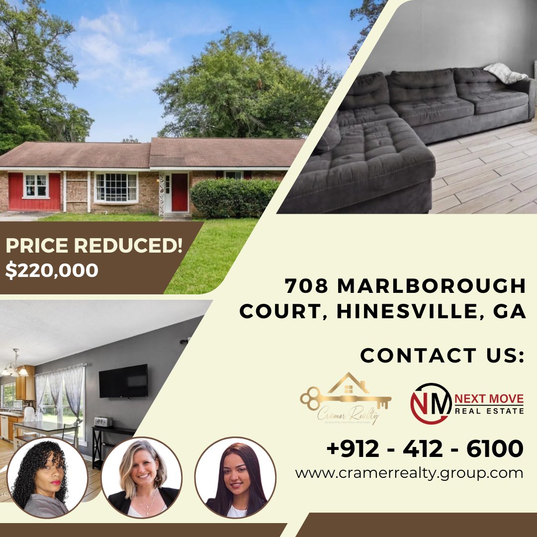 Renee_Cramer_'s tweet photo. ๐ก๐ฐ Price reduced alert! ๐ฐ๐ก
Don't miss out on this incredible opportunity at 708 Marlborough Ct, Hinesville, GA 31313! The price has been reduced from $230,000 to $220,000!
Renee Cramer, REALTORยฎ
(912) 412-6100
https://t.co/v1j6tyj3ji
#CramerRealty #GARealEstate #GArealtor https://t.co/Mb2huUPP69