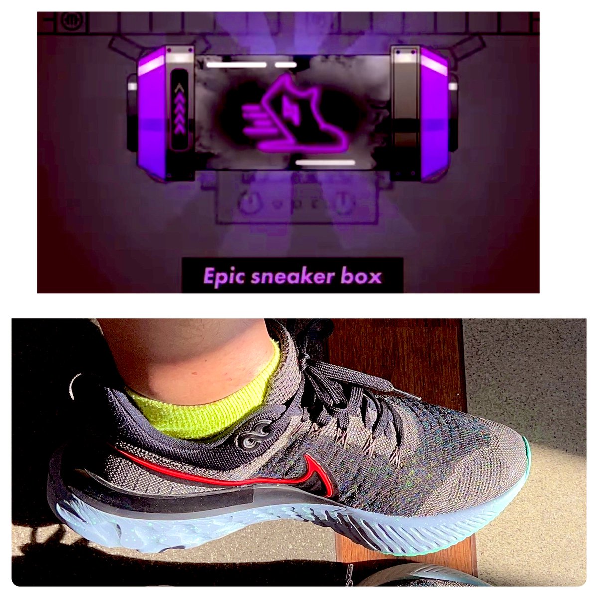 ich_nino_'s tweet photo. 今朝、 #Shoeboxes を開いて
リアクト インフィニティ ラン
初始動‼️✨👟✨
#STEPN #STEPNJAPANMEETUP https://t.co/ZagTczG96Y