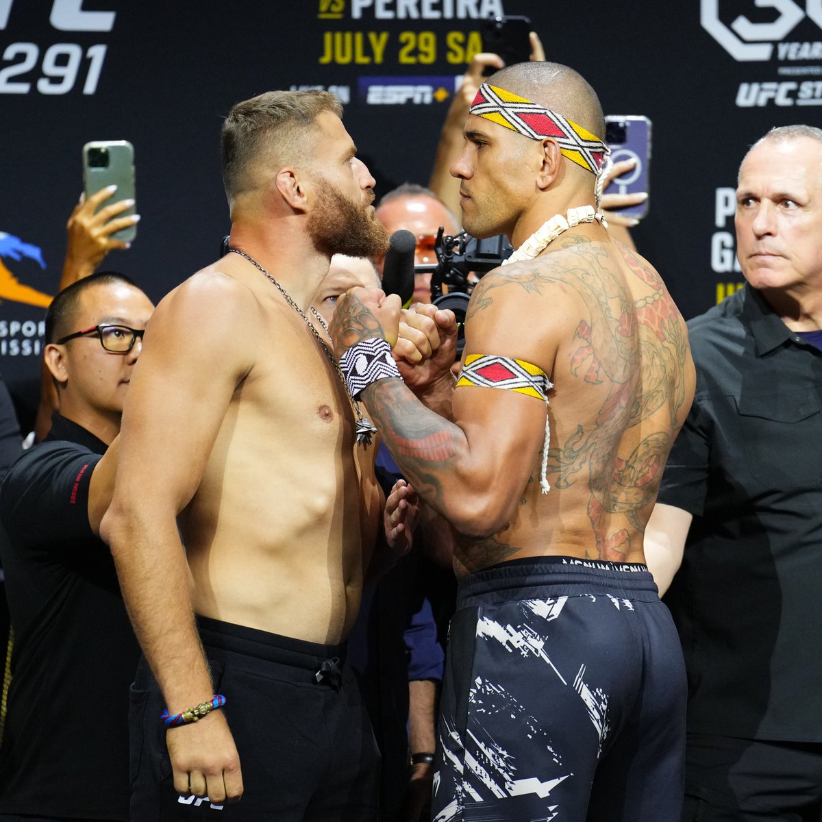 ufc's tweet photo. ONE MORE SLEEP 🔥 #UFC291 https://t.co/NcRuV55EVH