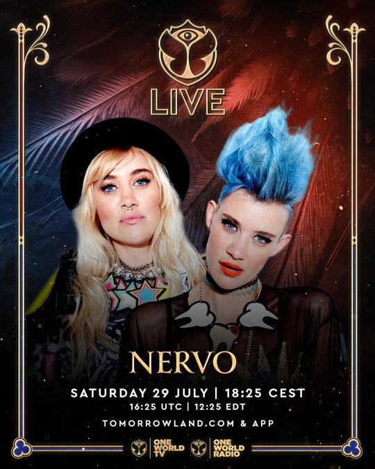 Tomorrow is the day!!! We are playing at <a href="/tomorrowland/">Tomorrowland</a> MAINSTAGE at 18:25 CEST 🦋👐🤩👯‍♀️✨✨ 

Or catch us LIVE at tomorrowland.com &amp; in app 🎥❤️❤️