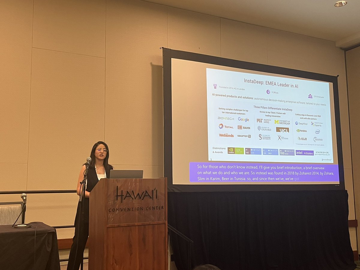 📢 See you at another intriguing talk at #WiMLUnWorkshop2023 by Rihab Gorsane (Instadeep, Tunisia) discussing her personal journey in AI at an African startup. She will be presenting in Hall 316C! 🎊#AI