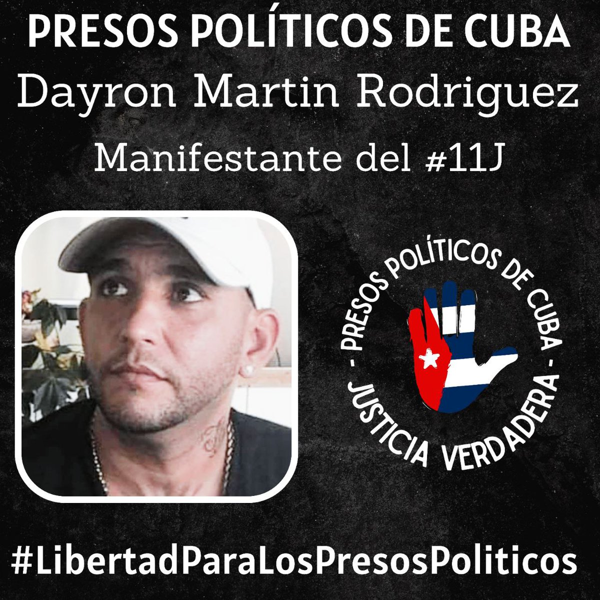 PresosCuba's tweet photo. #PresosDeCastro 🇨🇺⛓️ El Régimen Castrista le continúa negando atención médica al Preso Político y manifestante del 11 y 12 de Julio Dayron Martín Rodríguez. Dayron se encuentra en la Prisión de Máxima Seguridad del Combinado del Este, cumpliendo una injusta condena de 22 años de privación de libertad por solamente hacer uso de su libre expresión. Dayron tiene graves problemas en el estómago, tiene gastritis y una úlcera, en estos momentos todo le cae mal, prácticamente no puede comer y teme por su vida, ya que si se le revienta esa úlcera el daño puede ser irreversible. El Régimen Castrista lo ignora completamente, sabemos que eso es parte de las torturas psicológicas contra los Presos Políticos. Dayron también padece de esquizofrenia, está supuesto a tomar 5 psicofármacos y solamente está tomando uno. Necesitamos apoyo para darle visibilidad, la Dictadura está jugando con nuestros hermanos, que el mundo se entere de todos estos crímenes de ese sistema tan macabro llamado comunismo.
Comparte 🇨🇺 @Marcel_305 🙏🏻🇨🇺🙌🏻
.
.
#HastaQueSeanLibres
#PresosPoliticosDeCuba 
#LibertadParaLosPresosPolìticos