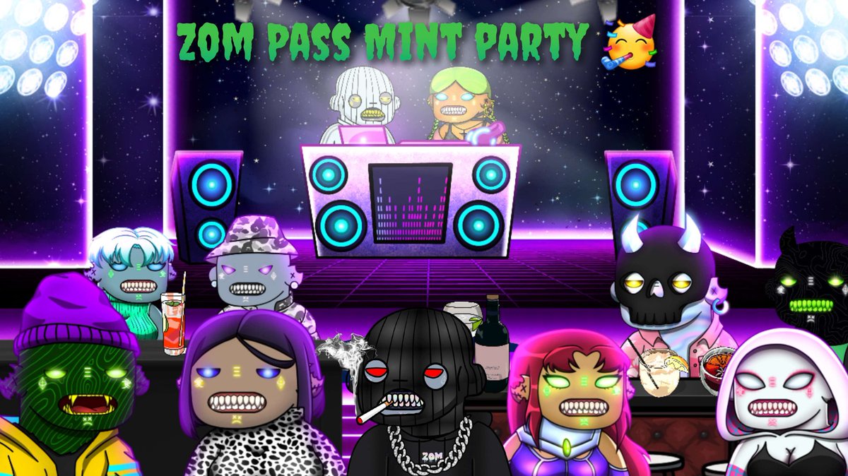 Happy Friday! We are excited to announce that our MINT PARTY &amp; MINT will go LIVE on Saturday July 29th!

There will be project sharing, games, giveaways and more 🎉🎉🎉

#NFTCommunity #Web3 #ZOMDAO #ZOMISH #MINT #MINTPARTY 

x.com/i/spaces/1rmGP…