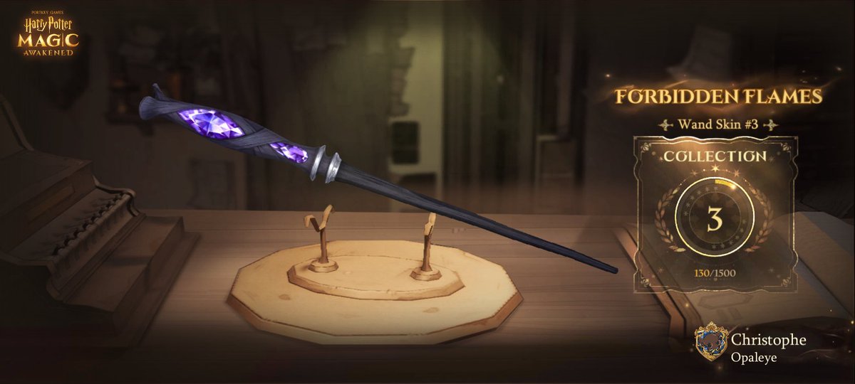Catchemsquad's tweet photo. I got a new Wand! #MagicAwakened #HarryPotter #ForbiddenFlames 🔥🪄 https://t.co/0IAkNP2fiP