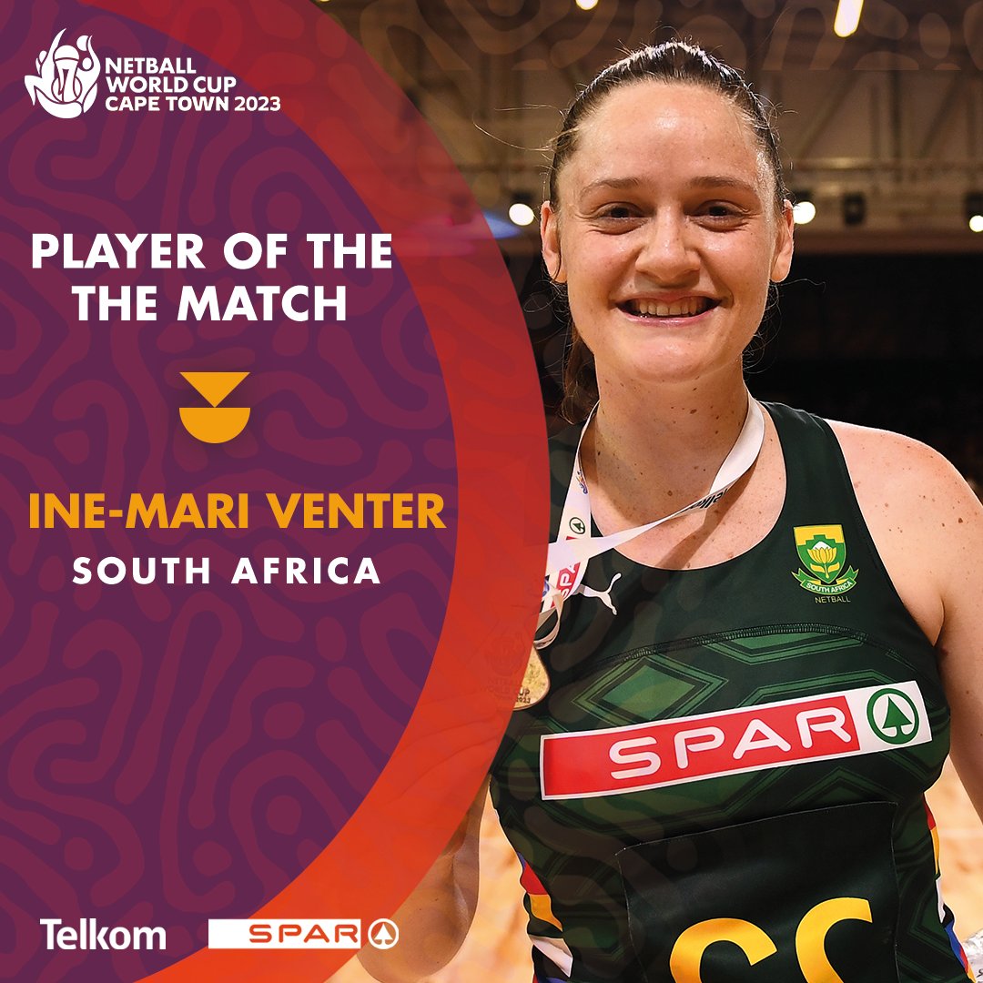 PLAYER OF THE MATCH - DAY 1 🥇 🇿🇦South Africa's INE-MARI VENTER 📸 Ashley Vlotman, Gallo Images ----------------------- Comment and let us know if you enjoyed DAY 1 as much as we did! 🙌 #PutYourHandsUp