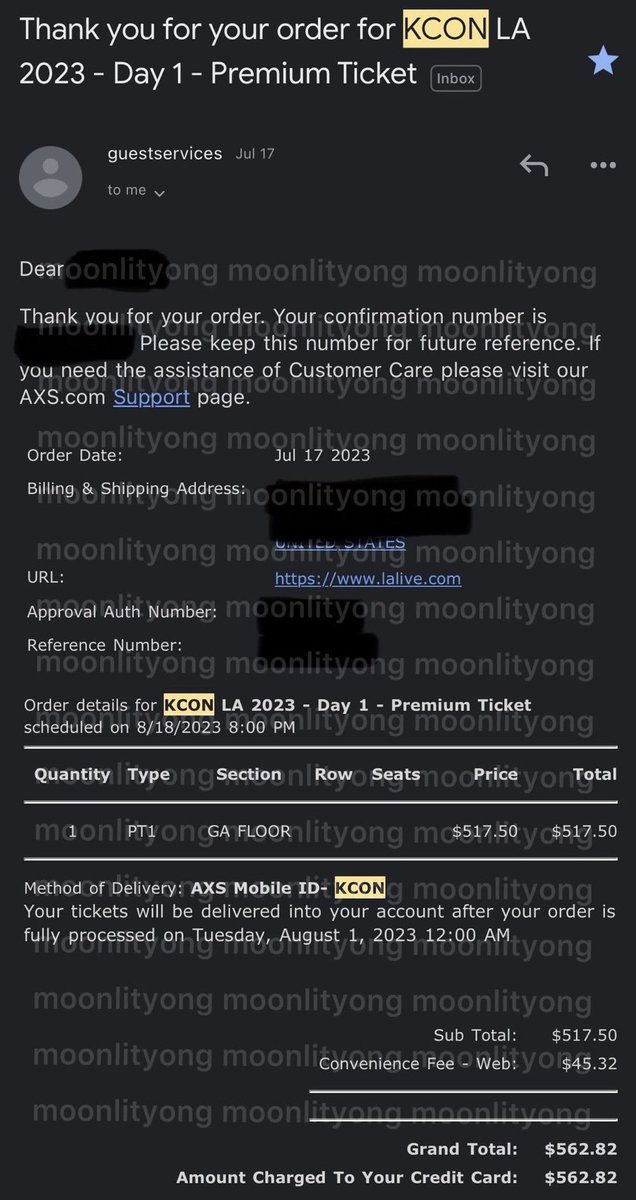 wts selling kcon LA day 1 GA floor premium ticket 

face value obo 

will send proof + check carrd 

zelle preferred; venmo / pp f&amp;f ok

not transferred until aug 1st 

#KCONLA2023