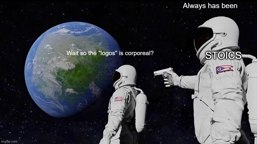 anarchomorphist's tweet photo. For the Stoics "logos" has always been corporeal and immanent in nature, an active principle of intelligibility that pervades the whole material universe. https://t.co/Kymlkg9LlY
