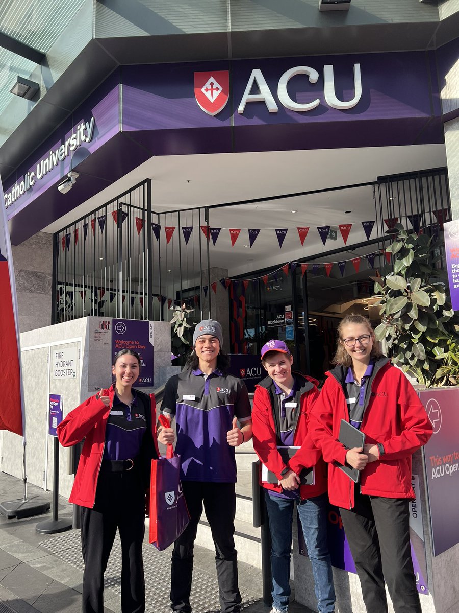 ACUmedia's tweet photo. Blacktown Open Day has arrived! Join us from 10am-2pm on campus in Blacktown. If you can’t make it today, you can follow our Instagram stories or learn more at https://t.co/SBK0m1hWFF
#ACUopenday https://t.co/onvOgihpSY