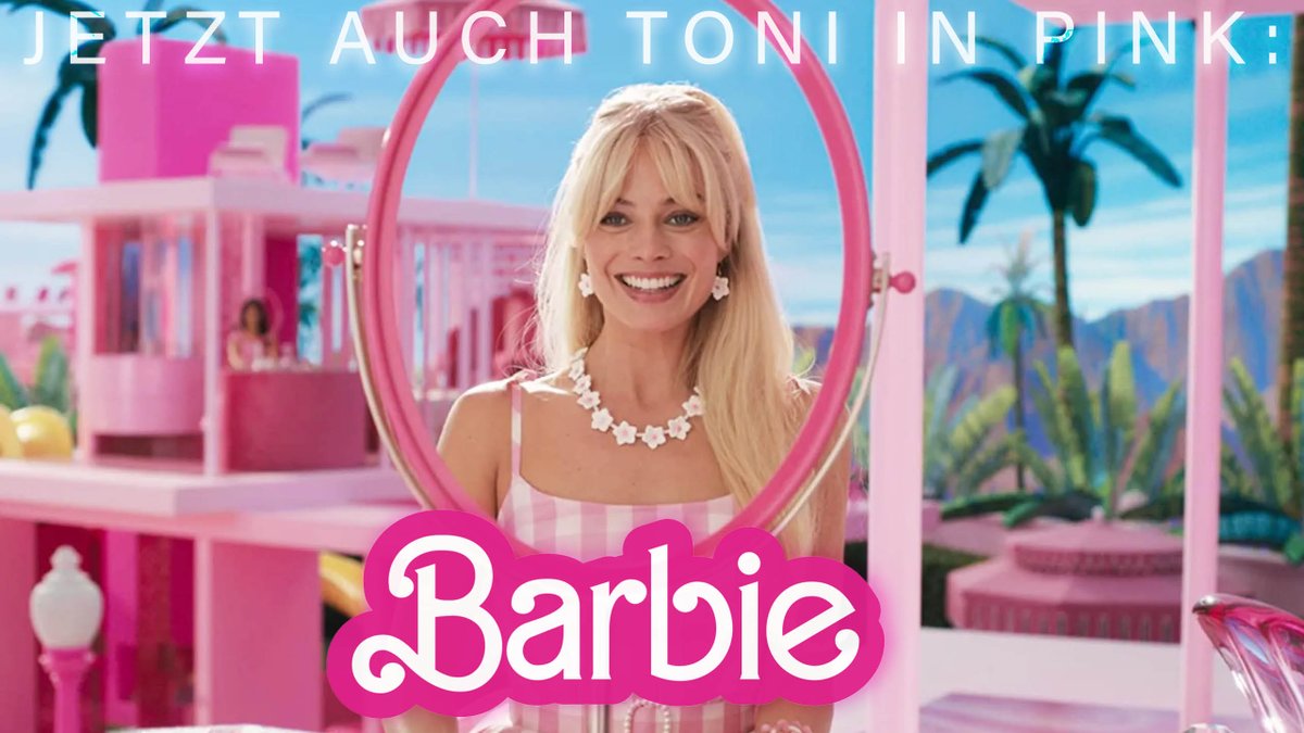 Kino Toni in Pink! Pink Drink. Barbie. Komm vorbei, wenn Du ein rosa irgendwas hast. Alle reden schon über Barbie! Gucks Dir selbst an.