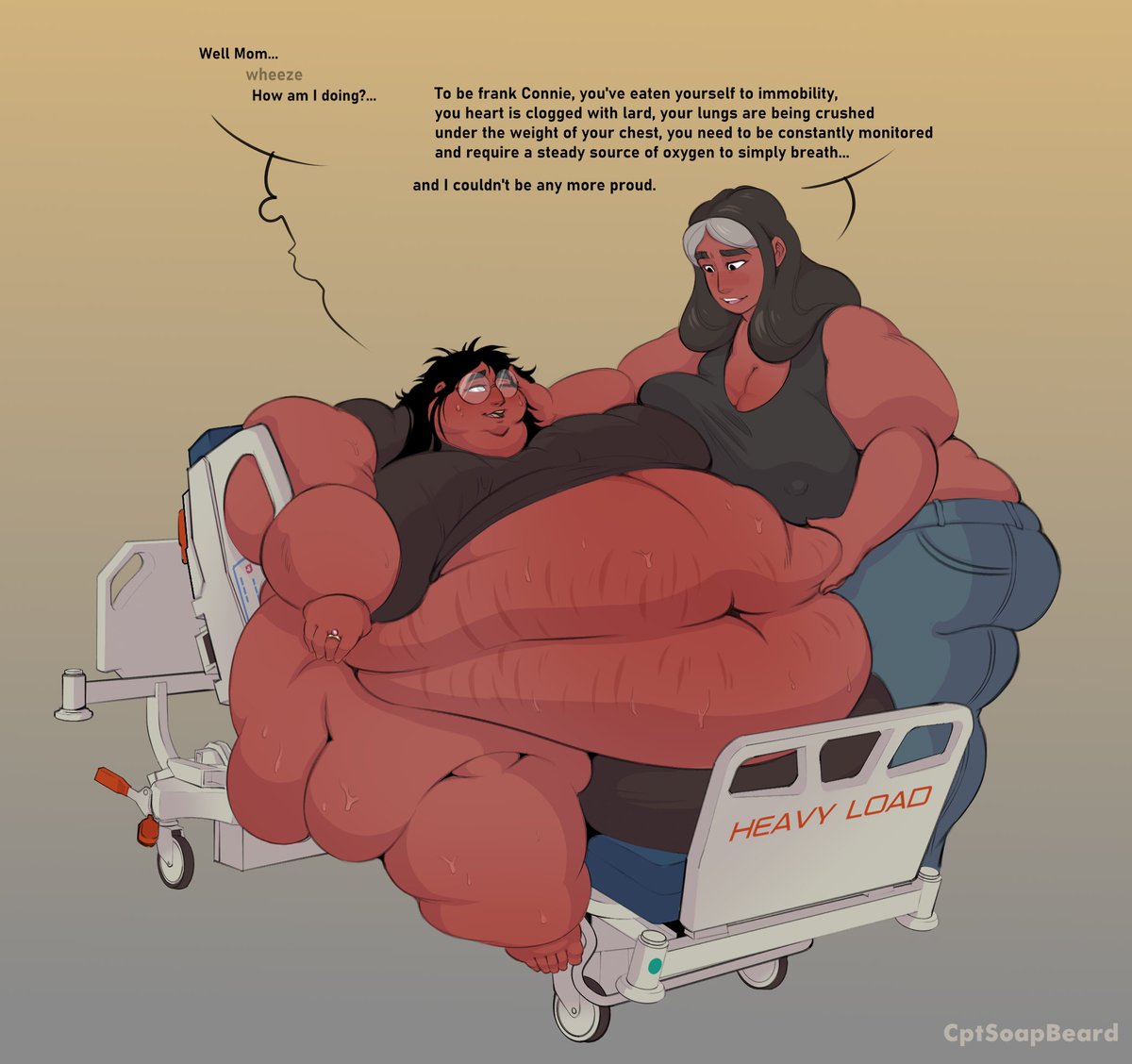 Cpt_SoapBeard's tweet photo. Feeder Priyanka (and Connie the feedee!)

was sitting on it for a while so decided to make final push and get it done today

a bit on a dark feedism/ health issues side

#fat #StevenUniverse #Connie  #fanart #immobile #bbw #ssbbw #デブ #肥満化 #Priyanka #milf #weightgain https://t.co/918qZ7Qz6p