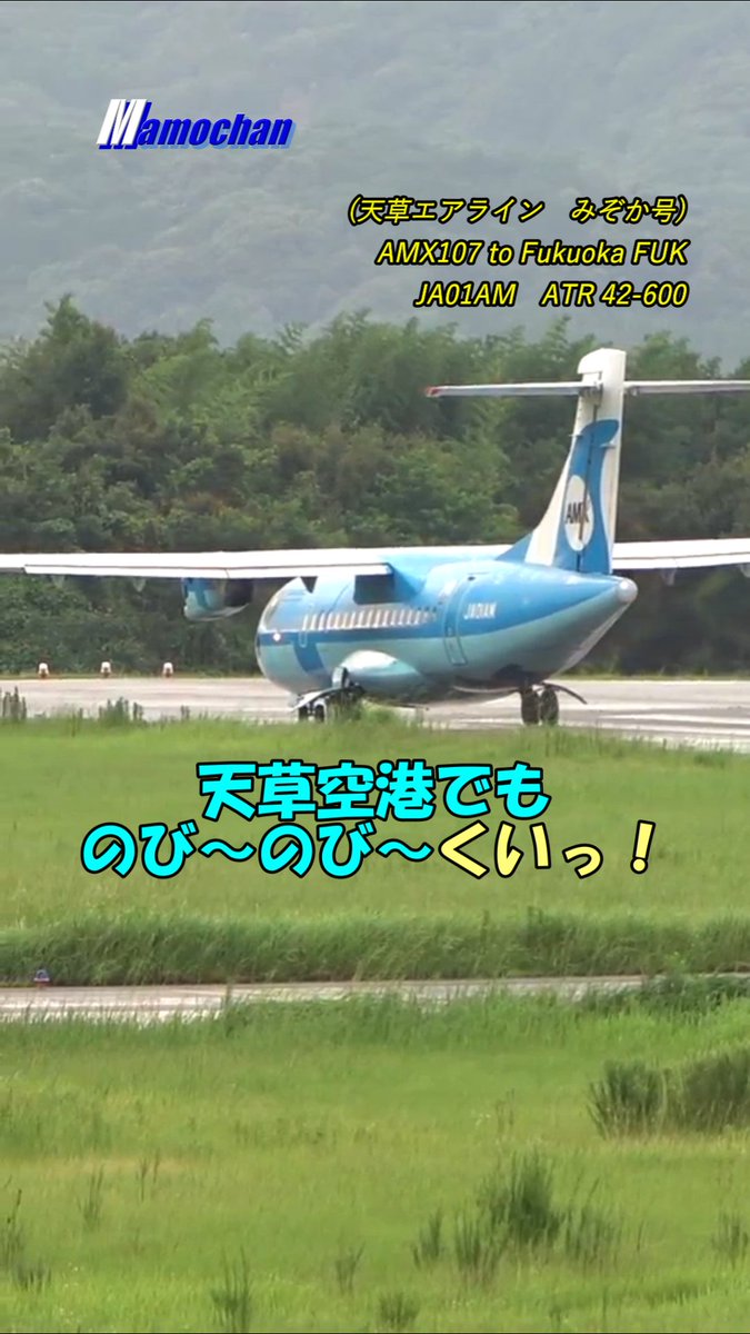 Mamocha09778420's tweet photo. ホームの天草空港でもみぞかちゃんののび~のび~クイっ❗は健在でした⭐
https://t.co/c0QW56ypZ0
#天草空港
#天草エアラインみぞか号
#まもチャン
#AXJ
#RJDA
#飛行機
#飛行機動画
#飛行機の離着陸
#飛行機好きな人と繋がりたい
#ソラマニ_ヒコーキ
#飛行機のある風景
#大人の飛行機クラブ https://t.co/cSBigiKyGt