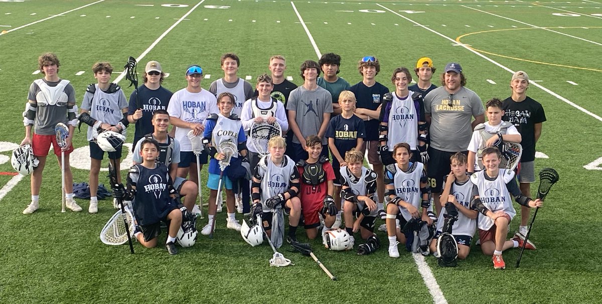 We had a great week at our youth camp. The weather was hot but the storms held off and over 20 young players got better this week. Awesome to have athletes from various grade schools get to have the Hoban Lacrosse experience. #gritwearsgold