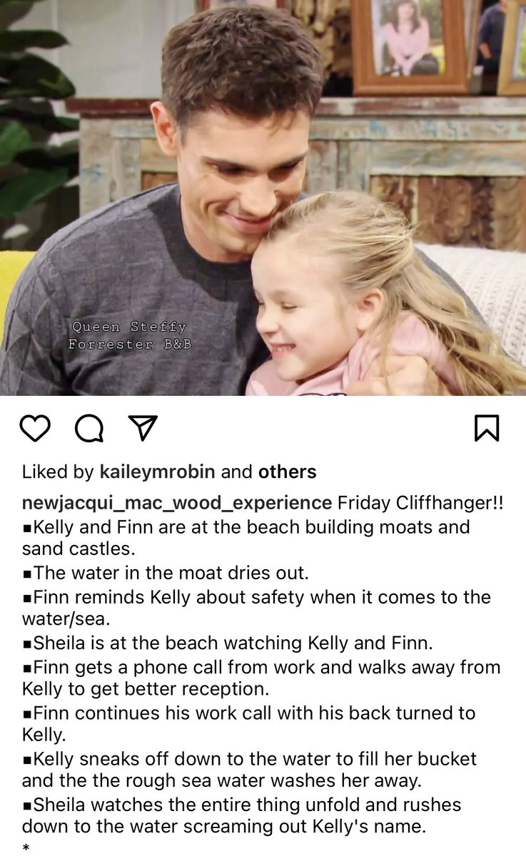 dRealSinnrising's tweet photo. Sheila saves Kelly 

And now Liam will use his daughter to tear Sinn apart because he can’t compete any other way with Finn

#Boldandbeautiful #sinn #bold #beach #kelly 
#savesinn #savefinn https://t.co/8UwKxZwQ9e