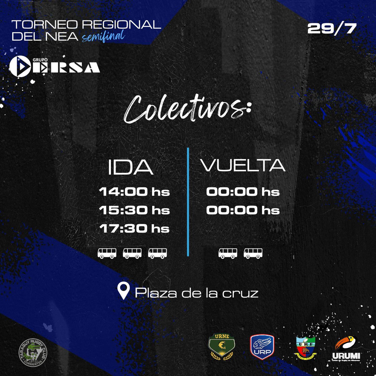 Después de una tarde cargada de rugby, te esperamos para vivir el 4T con música y amigos!

Habrán colectivos de ida y vuelta 🚍

Saca tus entradas en link en nuestra bio 🎟️ 
No te lo pierdas!