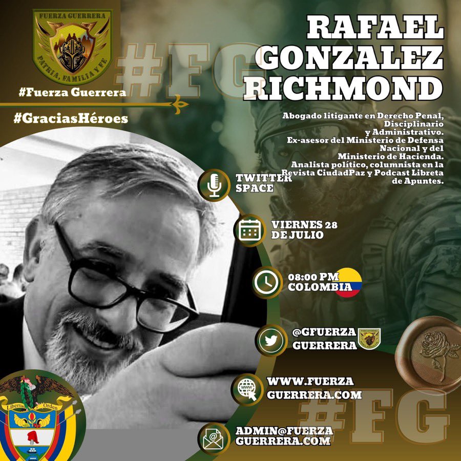 albamarinamessa's tweet photo. #FuerzaGuerrera Los invitamos muy cordialmente esta noche 28 de Julio, 8:00 🕗 P.M. 🌙 Modo Space a escuchar e interactuar con el Abogado y Analista político  Rafael González R. @rafagonzalez64  Los esperamos. 🌙🎤 https://t.co/fB5VHRpysE