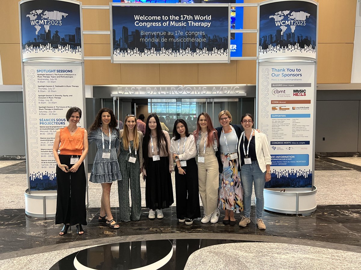 Amy Clements (@dramyclements) on Twitter photo <a href="/UofTMusic/">U of T Music</a> Music and Health Sciences students, alumni and faculty representing U of T at the World Congress of Music Threapy #WCMT2023 <a href="/UofTMusic/">U of T Music</a> Music and Health Sciences students, alumni and faculty representing U of T at the World Congress of Music Threapy #WCMT2023