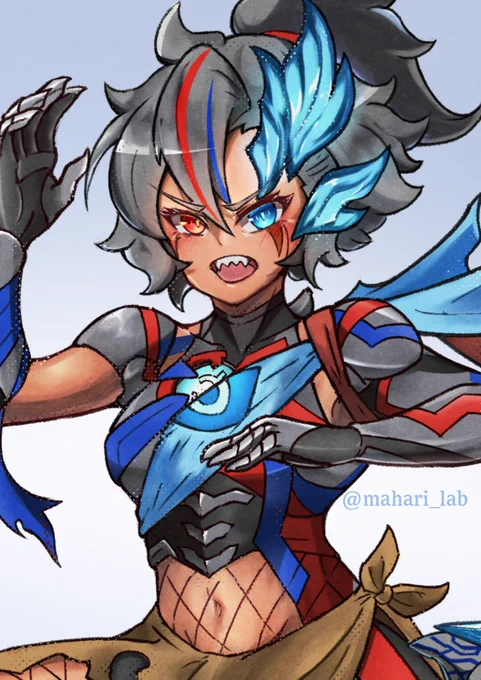 「俺が行く…!」ということで遠い銀河の眩い光からやってきた戦士こと、ウルトラマンブレーザーを擬人化してみました!#ウルトラマンブレーザー #擬人化 
