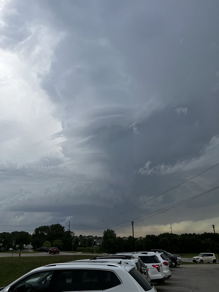 Looking west from east Lincoln about 6:45. <a href="/NWSOmaha/">NWS Omaha</a>