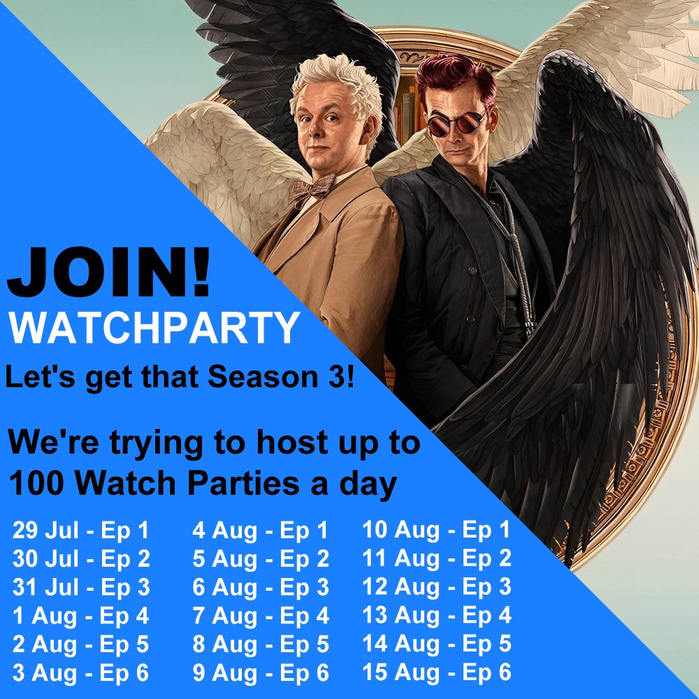 tartancrepes's tweet photo. Anyone who has a Prime Video account can host a Watch Party. 

We live in different timezones, it's welcomed any hour so that the series can get as many views as we can give.

The server will only post the links

https://t.co/oKh8cN3jv9 https://t.co/Ejct279zBu