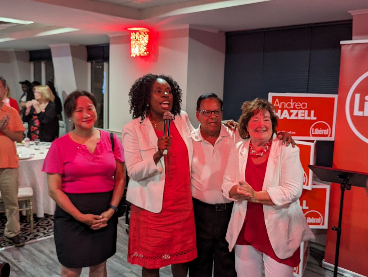 JeanYip3's tweet photo. @AndreaHazelll is the new MPP for Scarborough-Guildwood! Get ready Queens Park for Andrea who will bring her high energy and experience to make a difference. @OntLiberal @MitzieHunter @Kathryn_McGarry @CllrJamaalMyers @Dolf_DeJong @Ashwani_TO #OLPRebuild https://t.co/7jyHRdr09j
