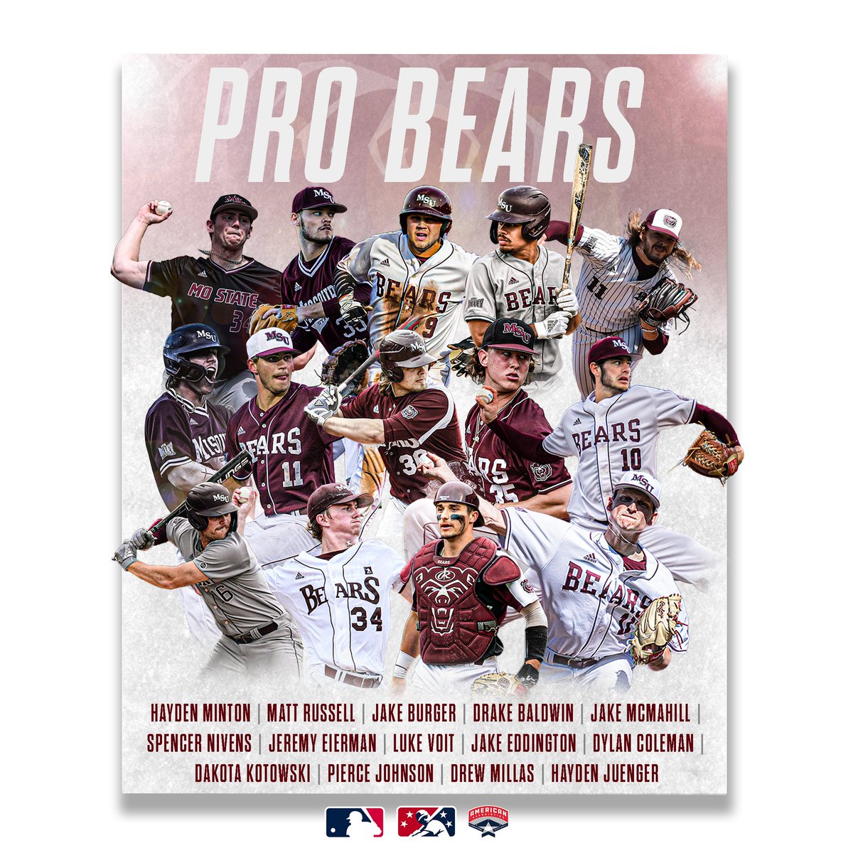 Take a look at our 1️⃣4️⃣ #ProBears 

Some of the best to ever wear maroon &amp; white  🙌