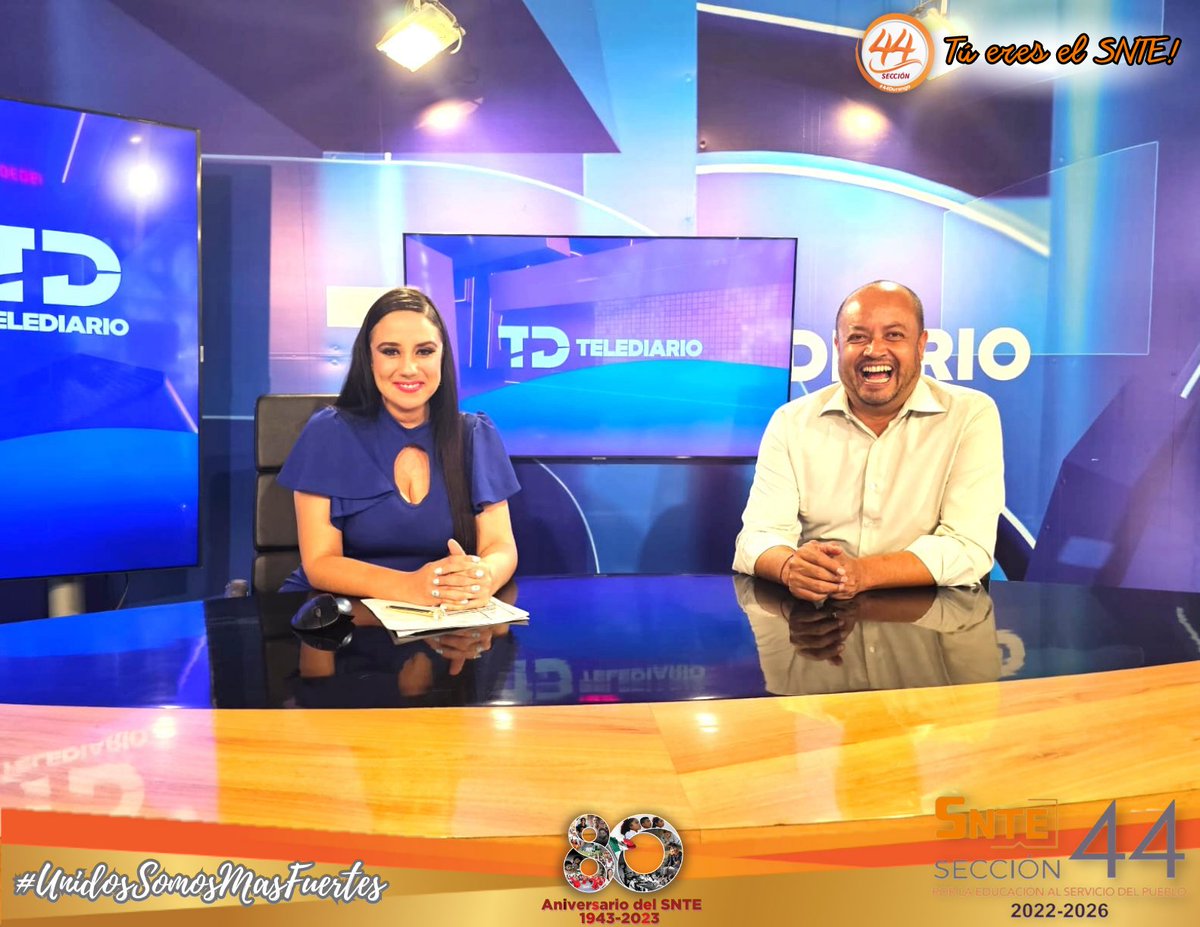Seccion44SNTE's tweet photo. Para cerrar la semana este viernes platicamos con @arlynho1 en @TelediarioDGO de @multimediostv acerca de los retos que implica la profesión docente, el papel social que desempeñamos y las acciones que debemos realizar en conjunto con la autoridad para una Revalorización Docente. https://t.co/xjCbmvDEFF