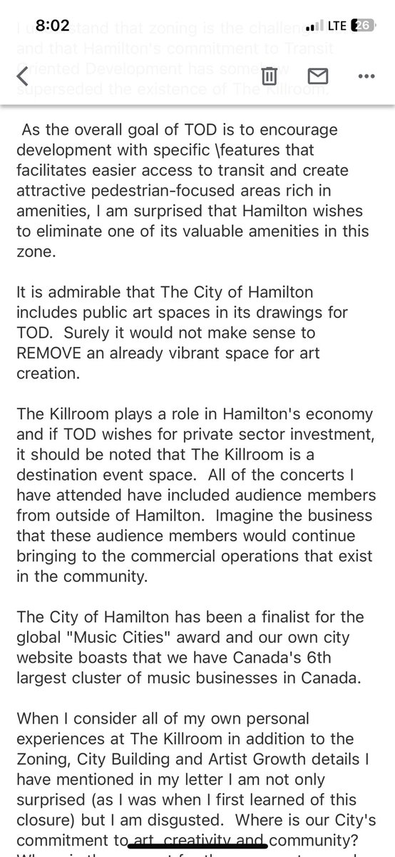 MrsLedroit's tweet photo. Hello educator friends, I’m posting to share the sad news that an amazing music venue in Hamilton is being forced to close. When I tell you that this space is one of the best artistic assets our city has, I know you trust in me. Petition in comments.  @AndreaHorwath #thekillroom https://t.co/78moqd6Nyz