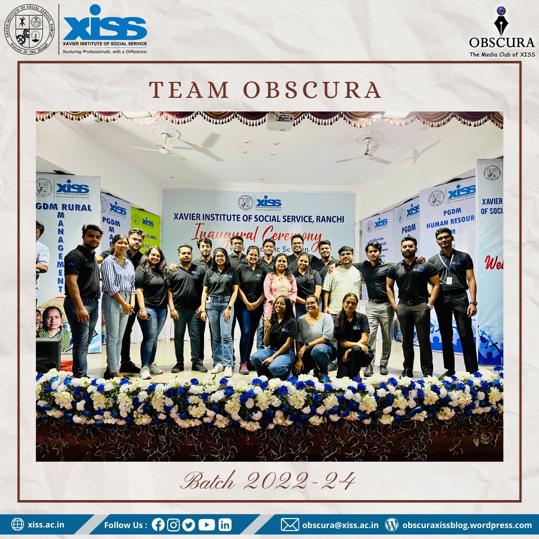XISSObscura's tweet image. Team Obscura Batch 2022-24

#TeamObscura #Batch2022-24

#XISSObscura
#XISSRanchi