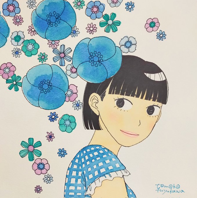個展、最終日となりました。今日は13:30〜14:00少しの間在店予定です(その後もお店にはいますが友人とお茶してる予定!)。今日もすこぶる暑いのでみなさま水分補給を〜!!! 