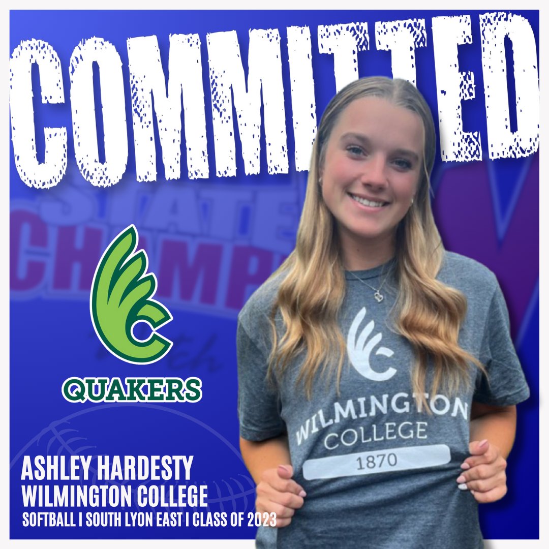 Ashley Hardesty, class of 2023 from South Lyon East High School has committed to Wilmington College to play Softball in the Fall of 2023, congrats! <a href="/AshleyJoH14/">Ashley Jo Hardesty</a> | <a href="/BeEast_Softball/">South Lyon East Softball</a>