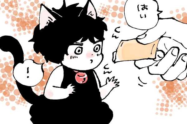 🐱キラキラにゃんこ生活 おそるおそる…👅