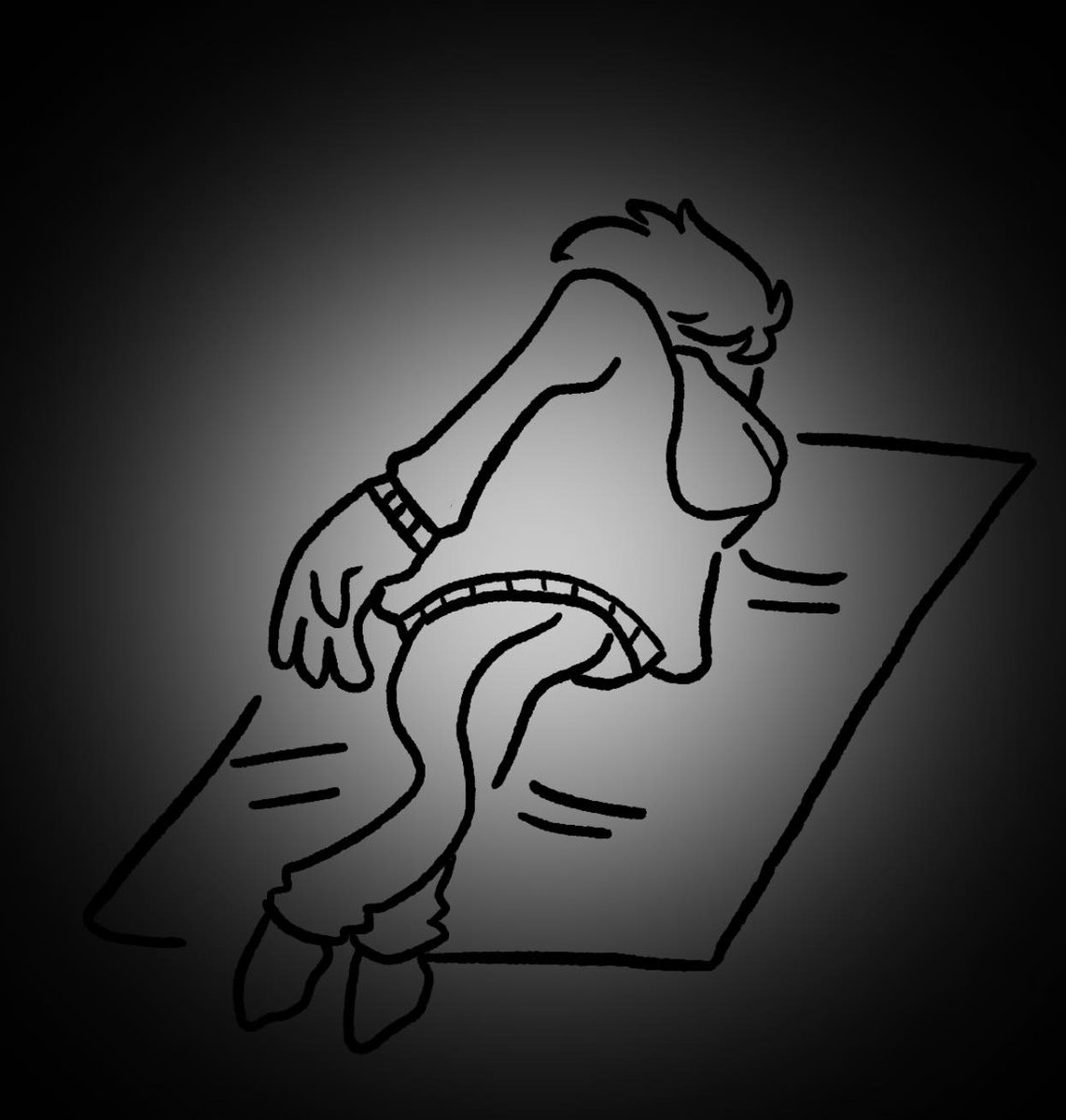 bluejayyart's tweet photo. fanart i drew of me dying in a glue trap https://t.co/dJeF4a9oGp