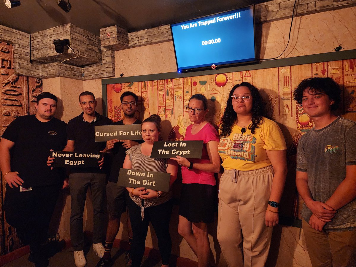 Well...I guess if I'm going to be trapped somewhere forever... there are worse people to be trapped with. Looking forward to the next one.  #EscapeRoomFail