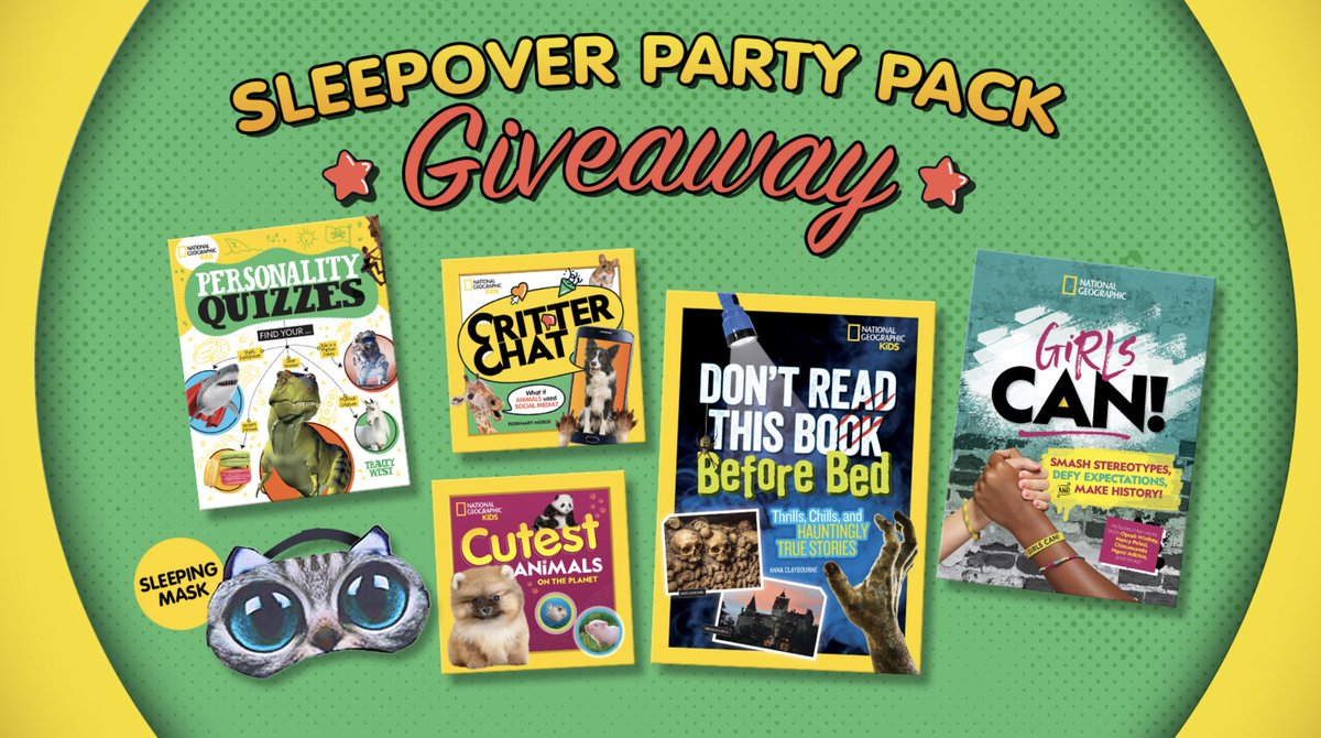 TheReviewWire's tweet photo. 🟡 From personality quizzes and spine-tinglingly scary tales to giggle-inducing books about the CUTEST critters and inspiring stories all about girl power. This giveaway has got it all!
🟢 Enter HERE >> https://t.co/PM0MY1DSGo
#sleepoverfun #educationaltoys #natgeokids https://t.co/kgDSHzFXct