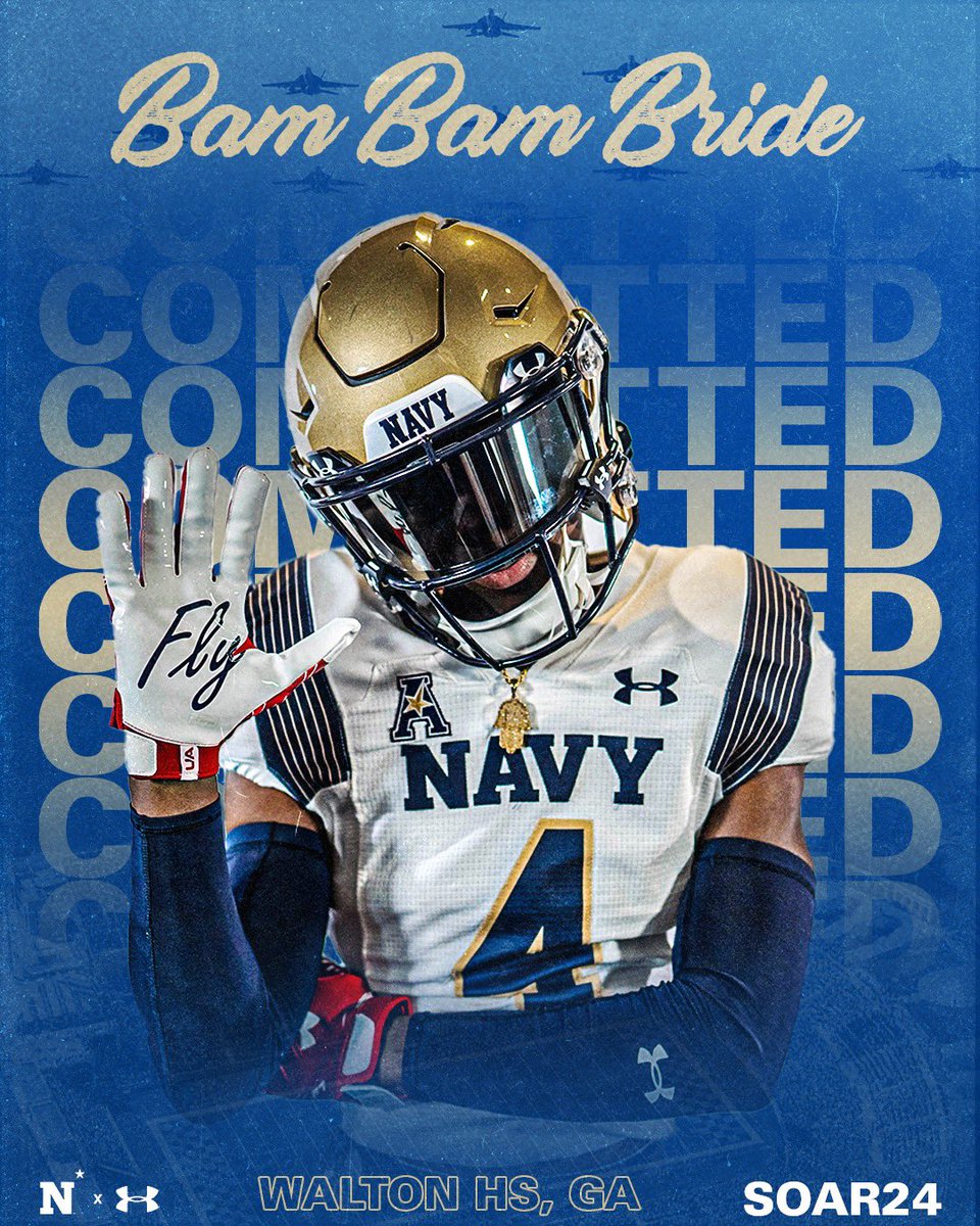 Jordan "Bam Bam" Bride (@bambride) on Twitter photo AGTG🙏🏾 For the next 3-4yrs I am Committed to the Naval Academy !! #BeatEveryone #GoNavy #RollGoats
<a href="/_CoachNew/">🇺🇸 Brian Newberry ⚓️</a> <a href="/GreenRB21/">R.B. Green</a> <a href="/GrantChesnut/">🇺🇸Grant Chesnut</a> <a href="/Coach_MarcusT/">Marcus T. Thomas</a> <a href="/DannyPayneNavy/">Danny Payne</a> <a href="/JMacDonald_Navy/">Jason MacDonald</a> <a href="/PJVolker/">🇺🇸PJ Volker⚓️</a> <a href="/CourtneyWeiner2/">Courtney Weiner</a> <a href="/NFBrotherhood/">NFB</a> <a href="/JeremyO_Johnson/">Jeremy Johnson</a>
<a href="/WaltonRecruits/">Walton(GA)Recruiting</a> <a href="/coachdbrunner/">Daniel Brunner</a> AGTG🙏🏾 For the next 3-4yrs I am Committed to the Naval Academy !! #BeatEveryone #GoNavy #RollGoats
<a href="/_CoachNew/">🇺🇸 Brian Newberry ⚓️</a> <a href="/GreenRB21/">R.B. Green</a> <a href="/GrantChesnut/">🇺🇸Grant Chesnut</a> <a href="/Coach_MarcusT/">Marcus T. Thomas</a> <a href="/DannyPayneNavy/">Danny Payne</a> <a href="/JMacDonald_Navy/">Jason MacDonald</a> <a href="/PJVolker/">🇺🇸PJ Volker⚓️</a> <a href="/CourtneyWeiner2/">Courtney Weiner</a> <a href="/NFBrotherhood/">NFB</a> <a href="/JeremyO_Johnson/">Jeremy Johnson</a>
<a href="/WaltonRecruits/">Walton(GA)Recruiting</a> <a href="/coachdbrunner/">Daniel Brunner</a>