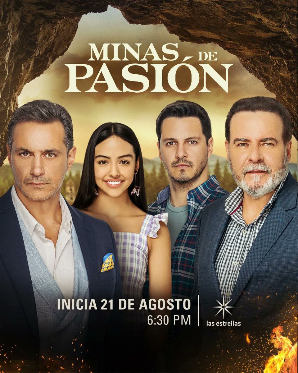 Tele_Estrellas's tweet photo. 👷‍♀️#MinasdePasión 
📅Gran Estreno 21 de Agosto 
⏲️6:30 PM México, Centro América 6:30 P.M, Sur América 7:30 P.M
📺 @canalestrellas 

#mexico #venezuela #colombia #centroamerica https://t.co/ZNHJAULfmP